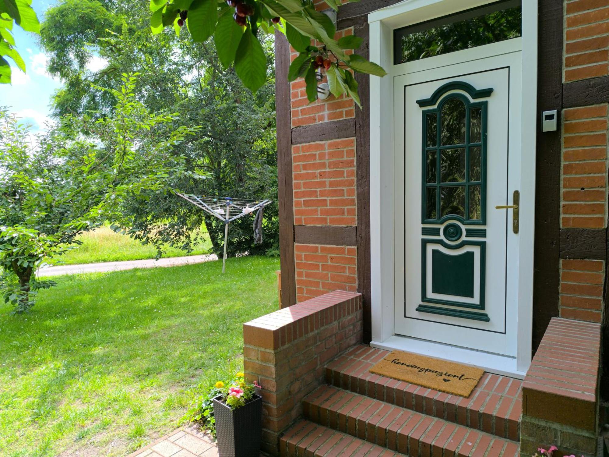 Ferienwohnung Deichblick Cumlosen Bagian luar foto
